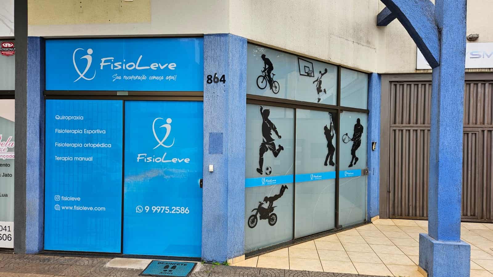 Estrutura da Clínica FisioLeve, em Maringá
