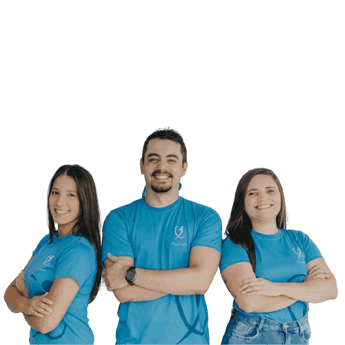 Equipe de fisioterapeutas da Clínica FisioLeve, em Maringá